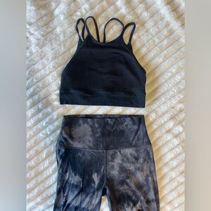 SET🖤🩶Nike Indy Strappy Sports Bra + HeyNuts  Leggings Set | Size Medium